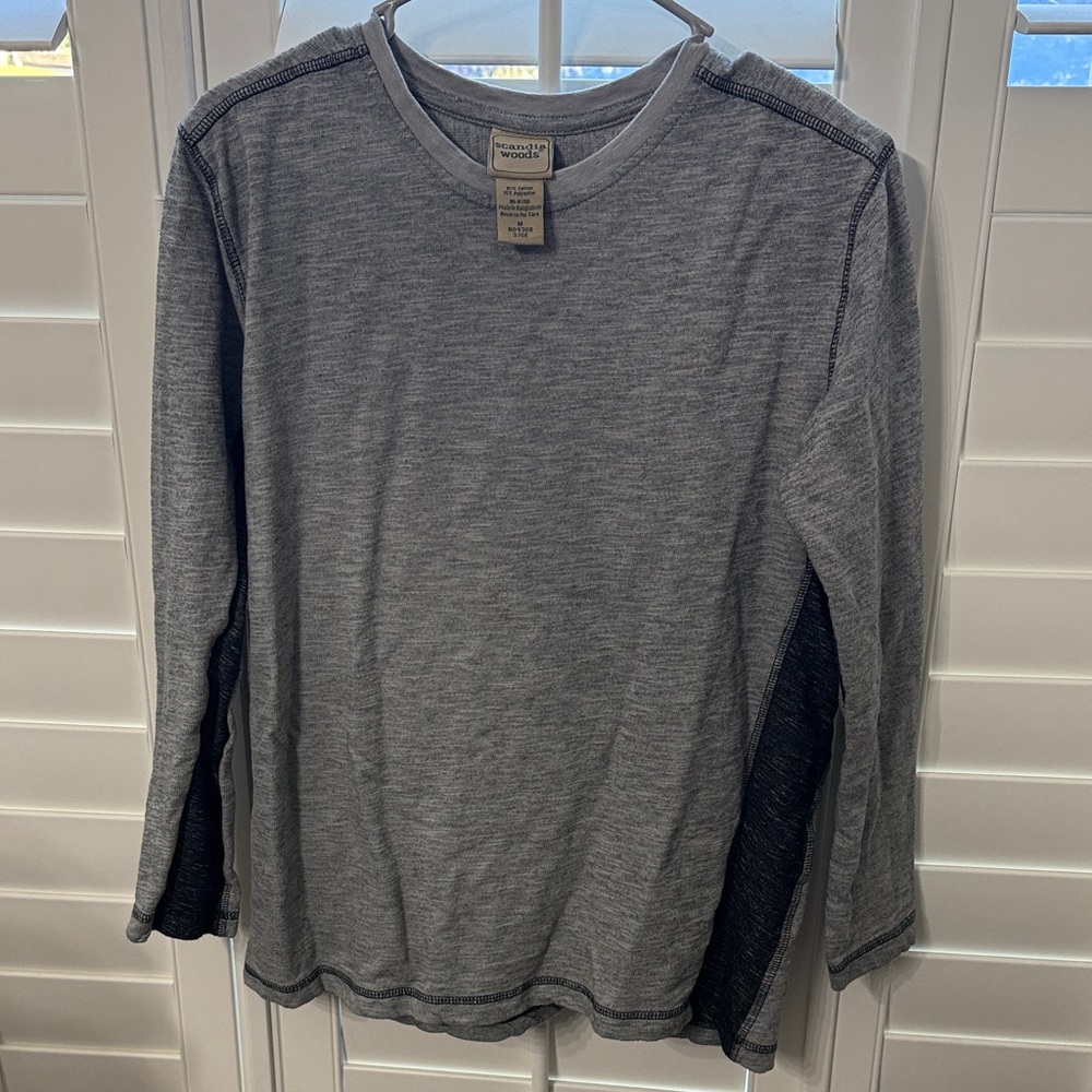 Men's Heather Gray Long Sleeve Tee